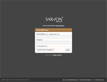 Tablet Screenshot of posta.sarvon.com